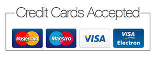We Accept Credit Cards 
